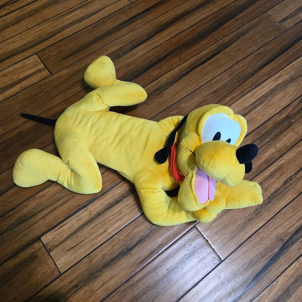 Vintage Fisher Price Disney Jumbo Pluto Plush Stuffed Animal 30